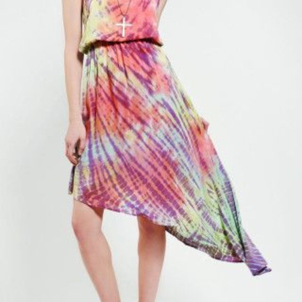 BLU LIFE TIE DYE BEACH DRESS XS